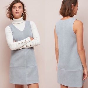 Anthropologie Elizabeth Crosby Princeps Gray Shift Dress